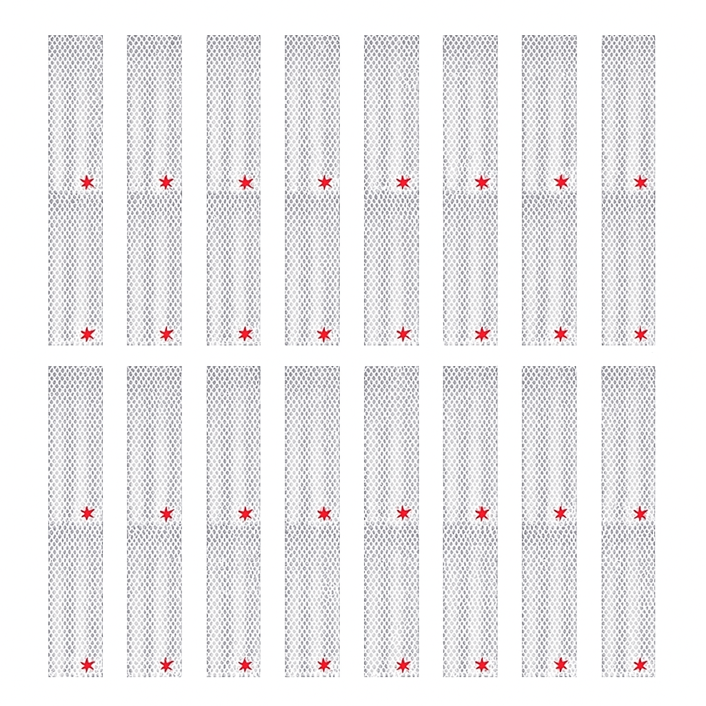DOT White Reflective Strips For Shipping Compliance (Many Sizes) | For Shipping Containers & Truck Trailers