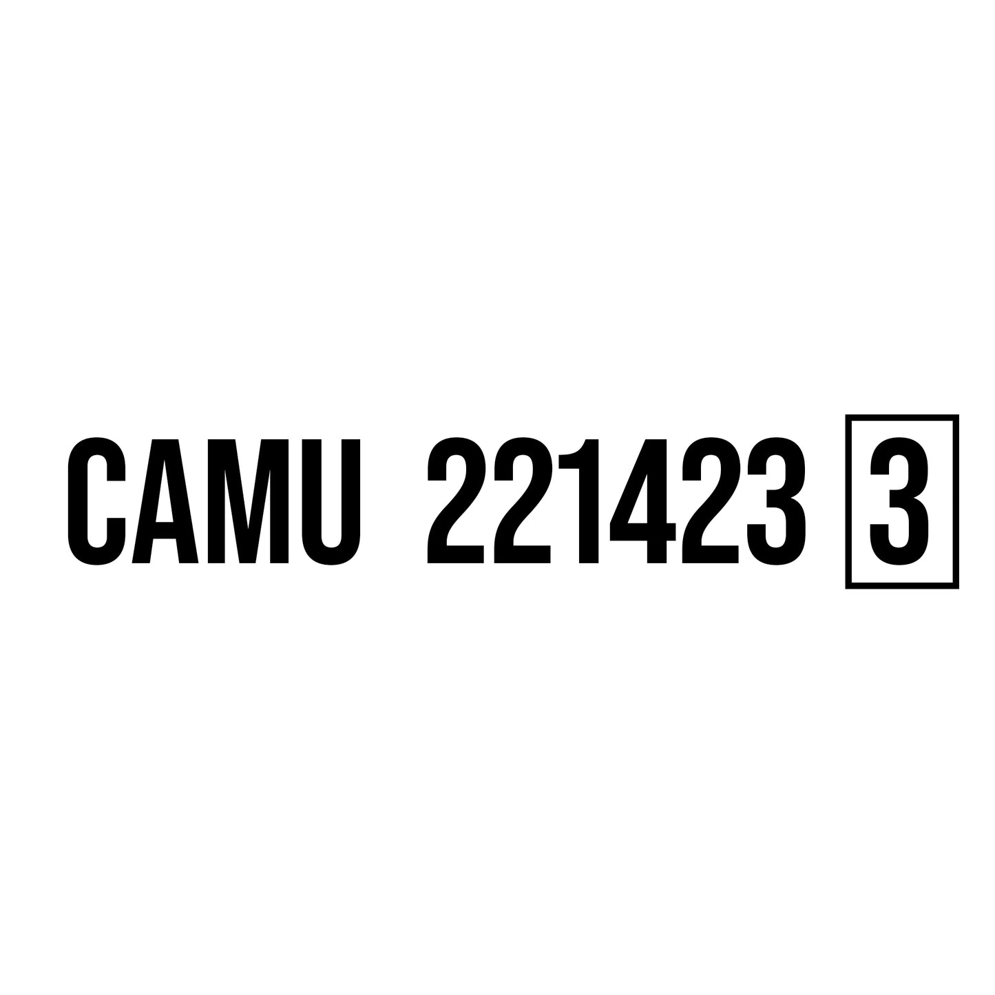 Shipping Container Number Tank Decal Sticker Sign For ISO Tanks, Trailers & Shipping Containers (Set of 2)