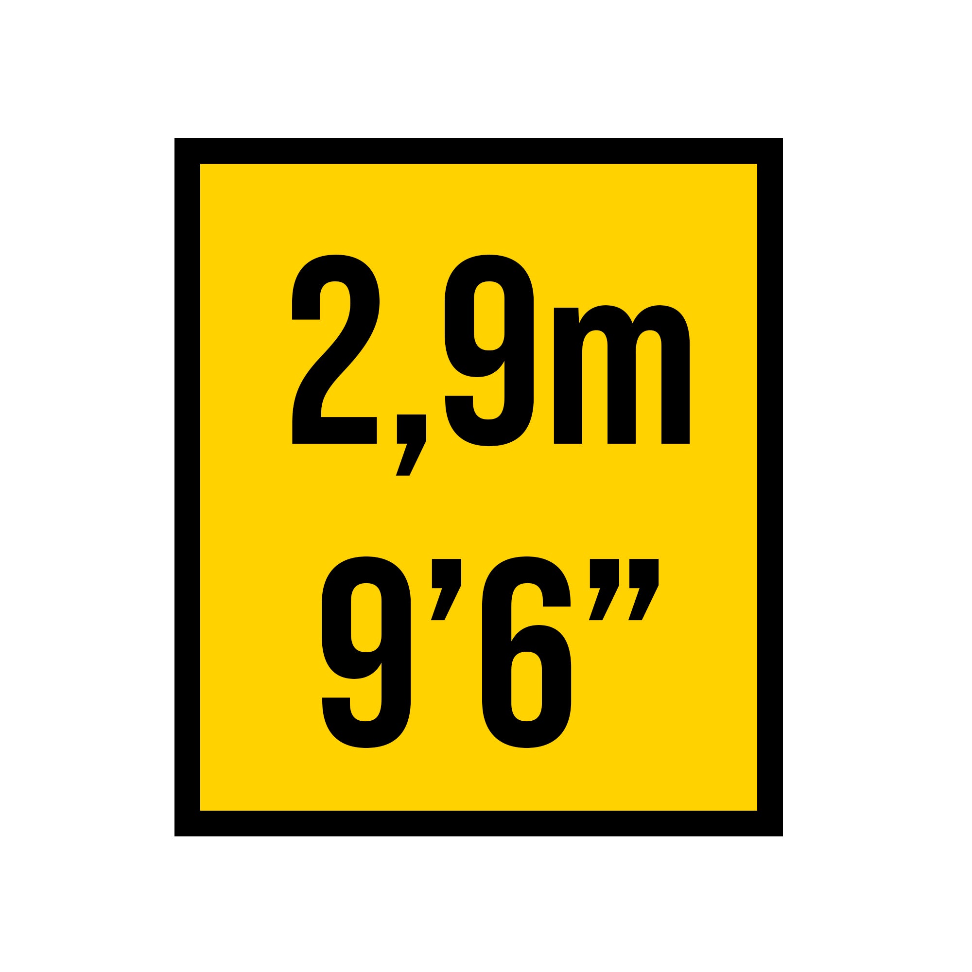 Container Height Decals – Shipping Container Signs