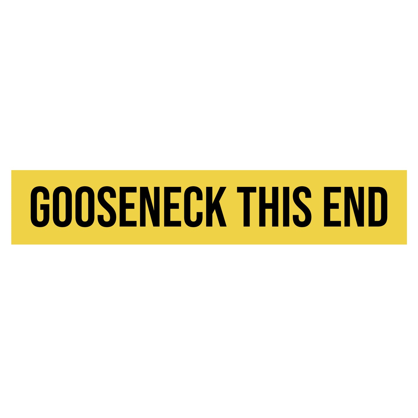 Gooseneck This End Decal Sticker Sign For Shipping Containers & Trailers (Set of 2)