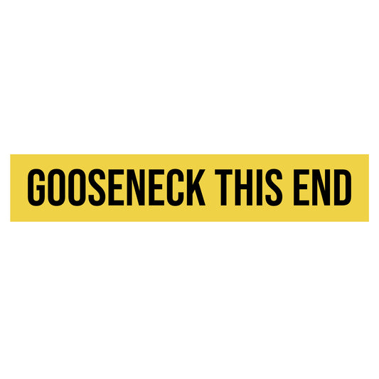 Gooseneck This End Decal Sticker Sign For Shipping Containers & Trailers (Set of 2)