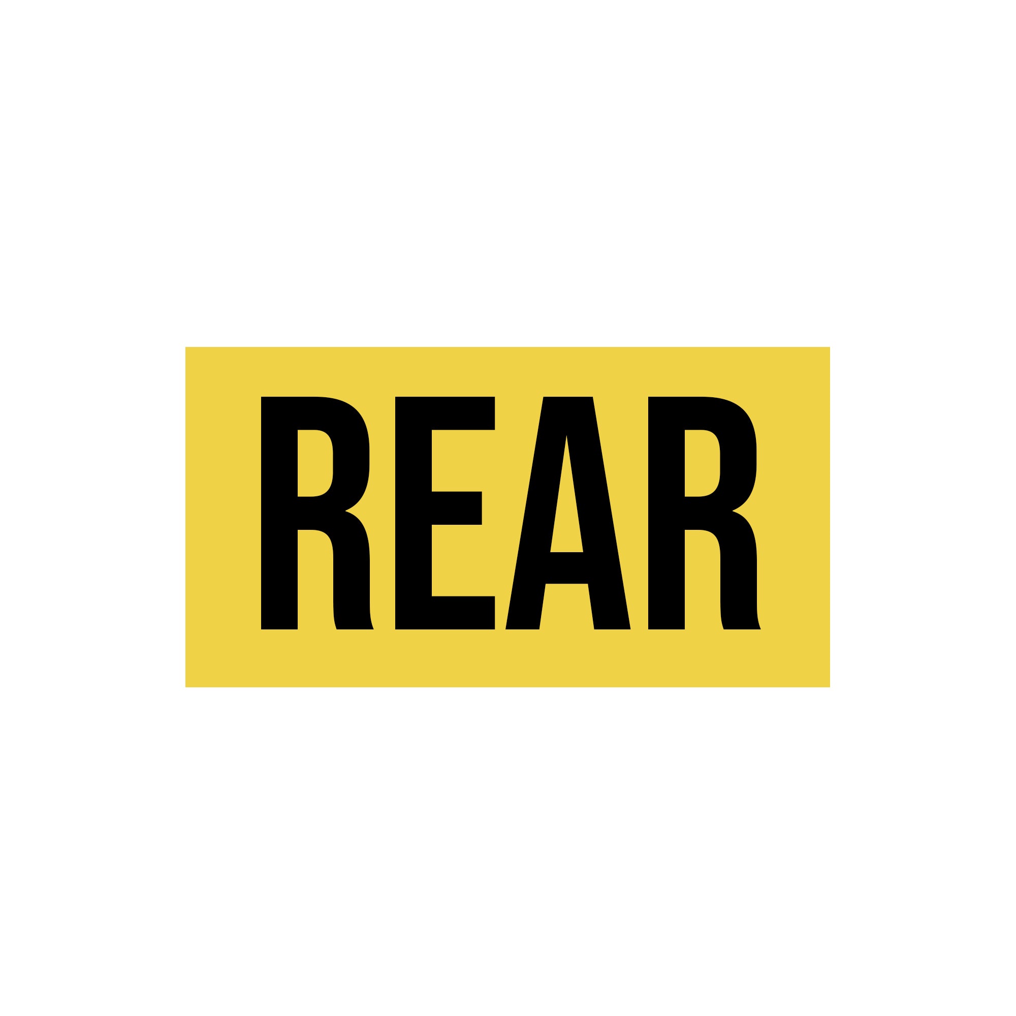 REAR Decal Sticker Sign For Shipping Containers & Trailers (Set of 2 ...