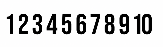 300 3 Inch Black Numbers For Containers