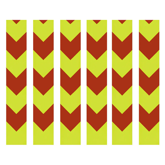 Magnetic DOT Red & Yellow Reflective Strips For Shipping Compliance (Many Sizes) | For Shipping Containers & Truck Trailers