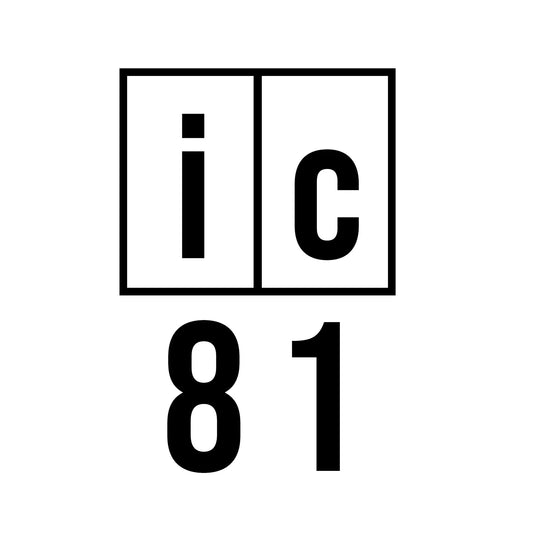 iC 81 Shipping Container Number Decal Sticker Sign (2-Pack)