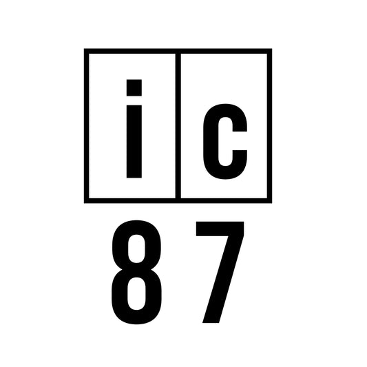 iC 87 Shipping Container Number Decal Sticker Sign (2-Pack)