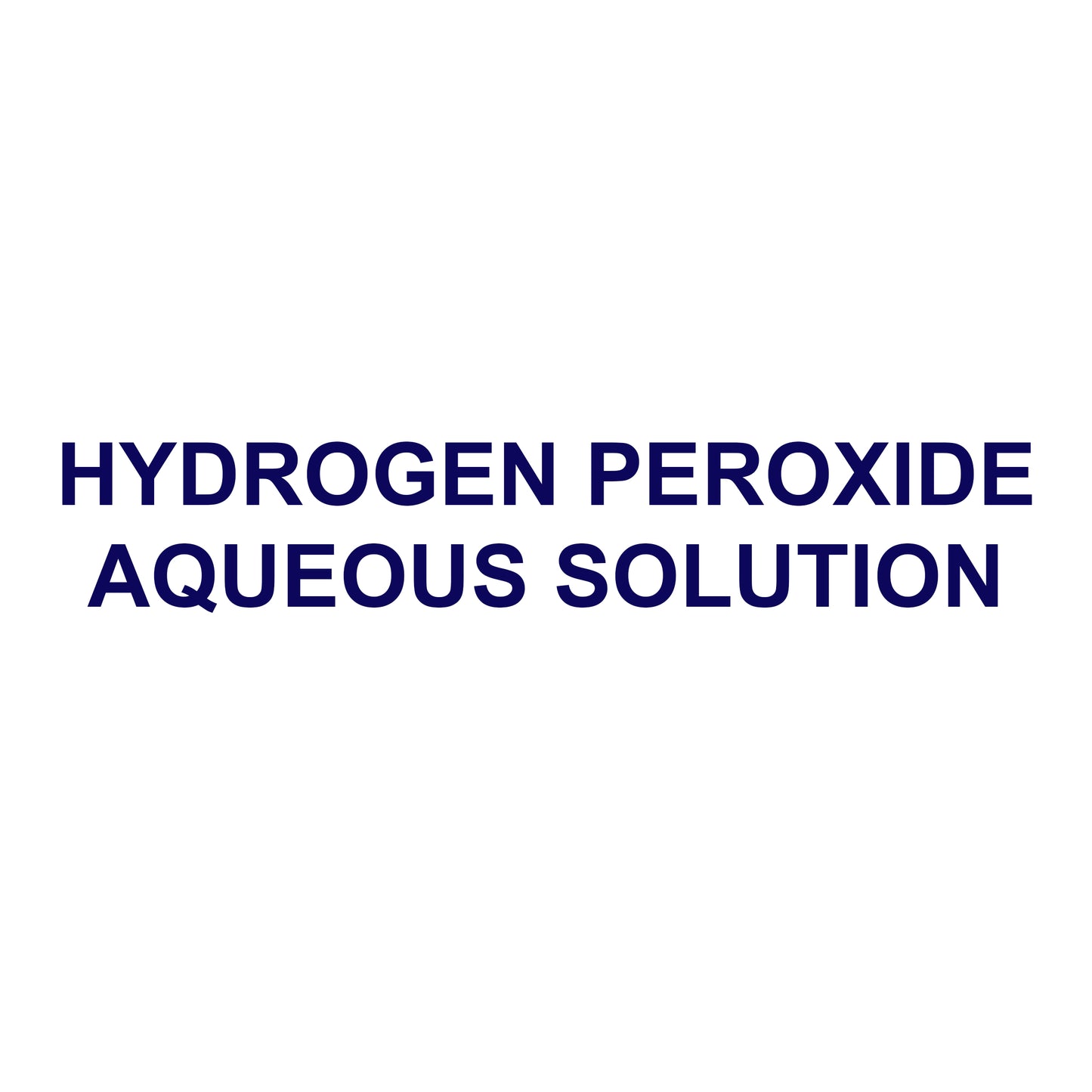 Hydrogen Peroxide Aqueous Solution Decal Sticker Sign For ISO Tanks, Trailers & Shipping Containers