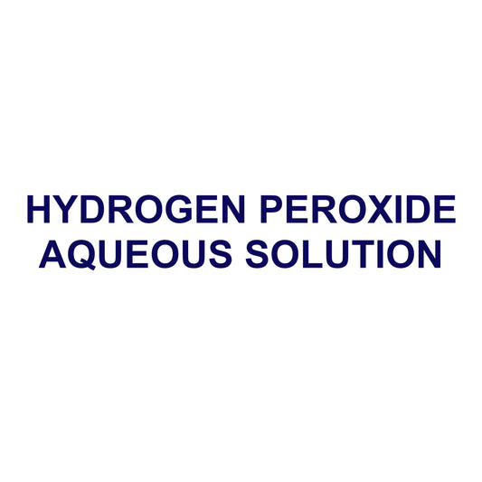 Hydrogen Peroxide Aqueous Solution Decal Sticker Sign For ISO Tanks, Trailers & Shipping Containers