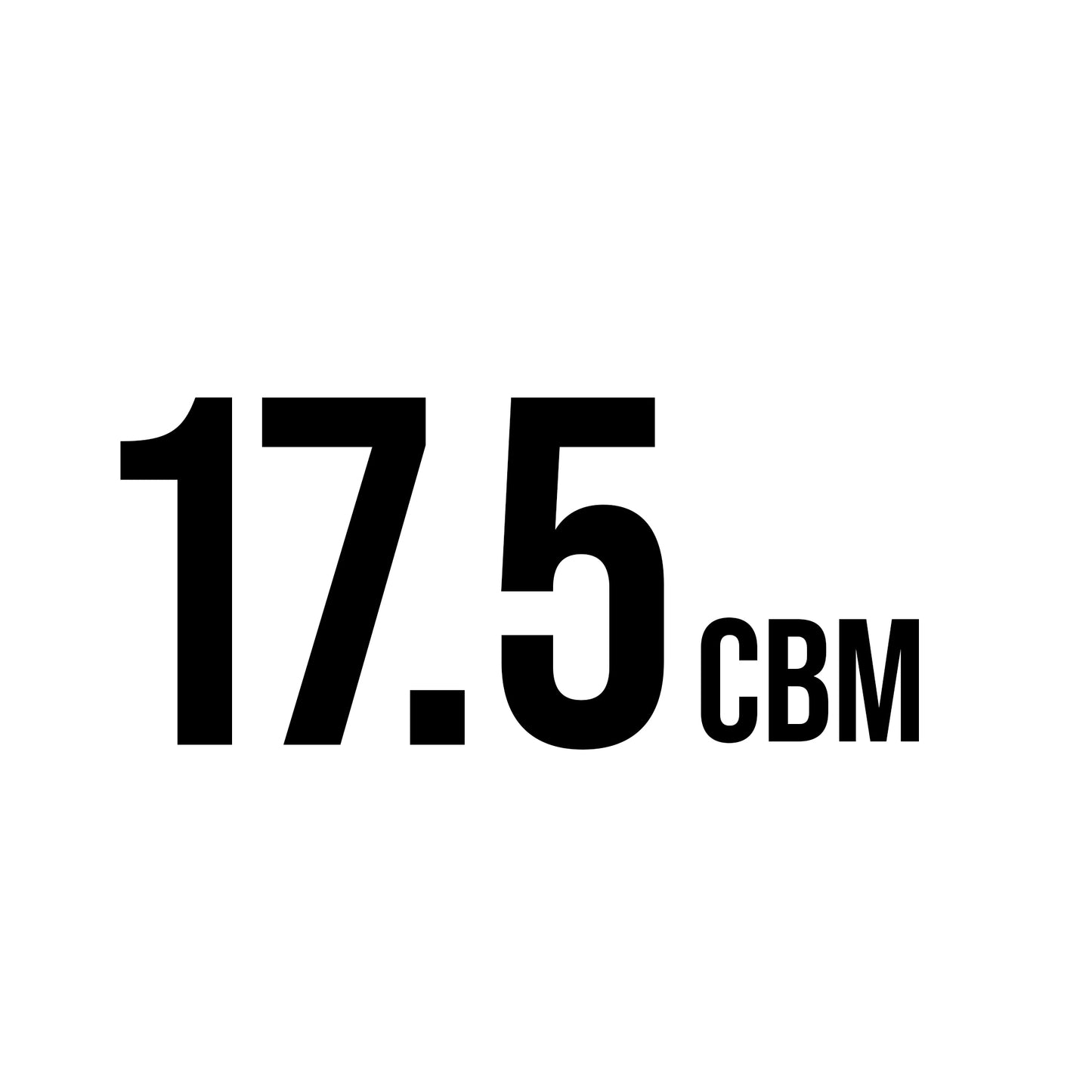 17.5 CBM Tank Decal Sticker Sign For ISO Tanks, Trailers & Shipping Containers