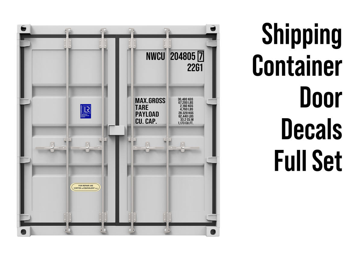 Custom Container Signs Door Shipping Container Lettering Decal Sticker Signs | Container ID N ...