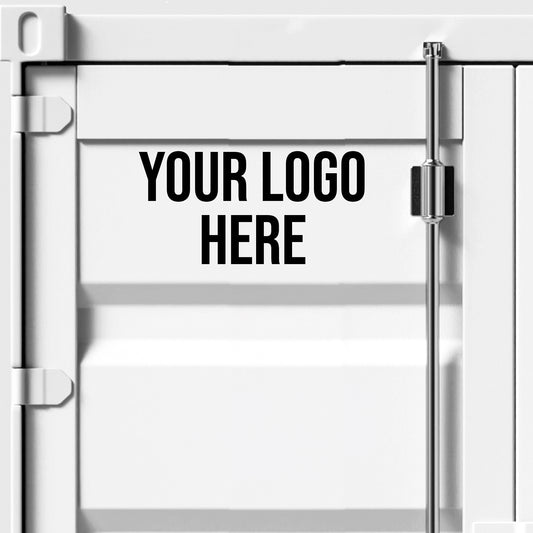 Custom Shipping Container Logo Decal Sticker For Main Door (1-Pack)