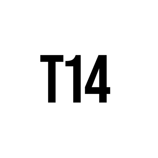 T14 Decal Sticker Sign For ISO Tanks, Trailers & Shipping Containers