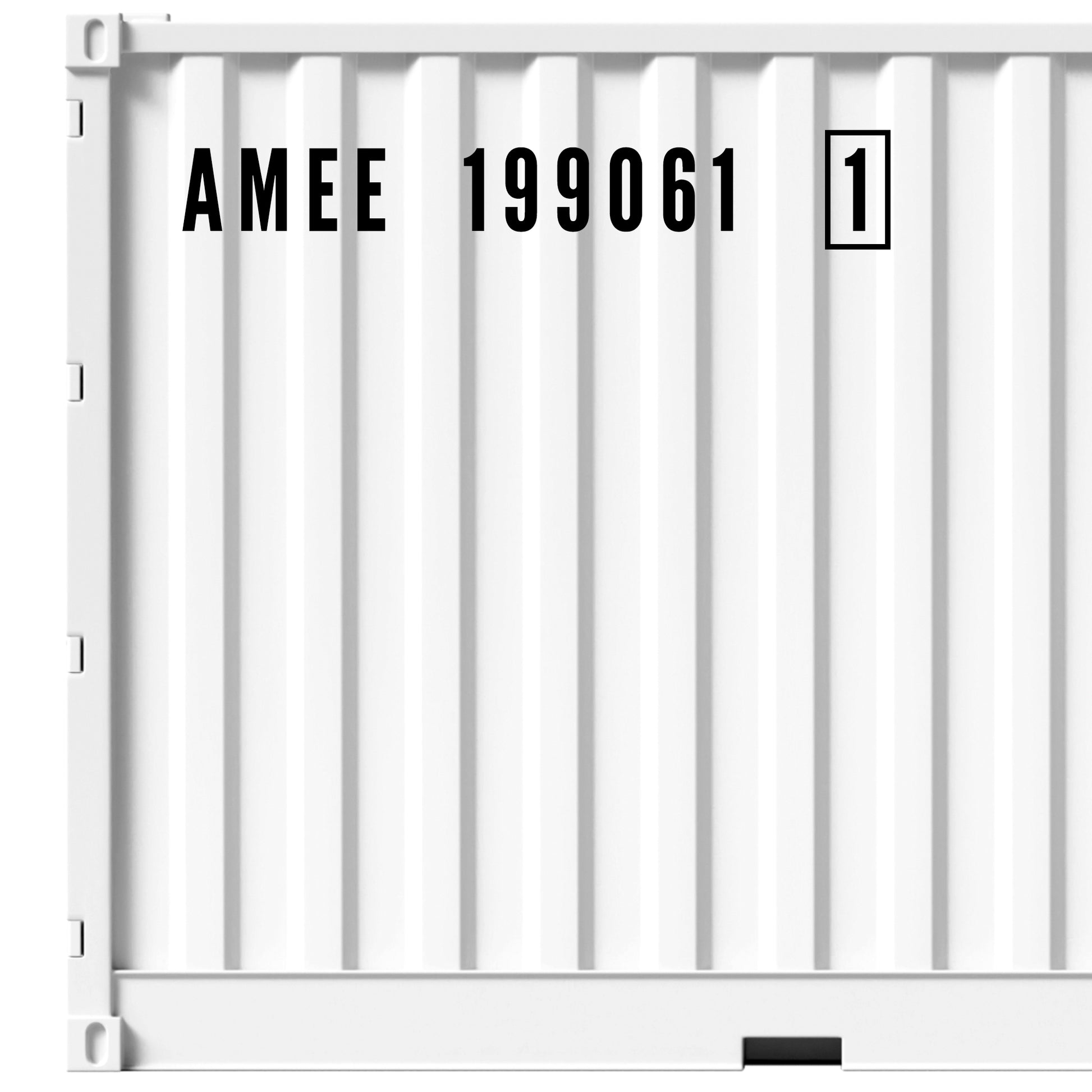 Custom Shipping Container Number Decal Sticker Lettering | Side Contai ...