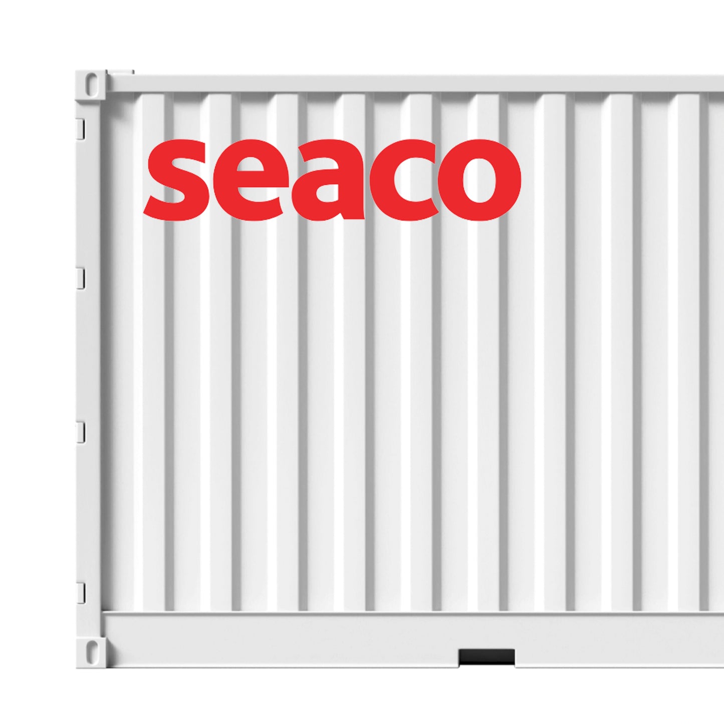 Horizontal Medium Sized Custom Shipping Container Decal Sticker Sign (2-Pack)